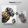6 Blade Magnetic Replacement Shaving Head, Washable Shaver Blade Heads