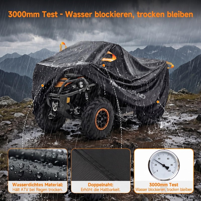 Novsight Quad ATV protective cover, winterproof, protection against dust, rain