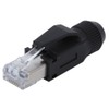 4PCs RJ45 2P07-RJ45 Network Cable Adapter Waterproof Connector for Eletrical