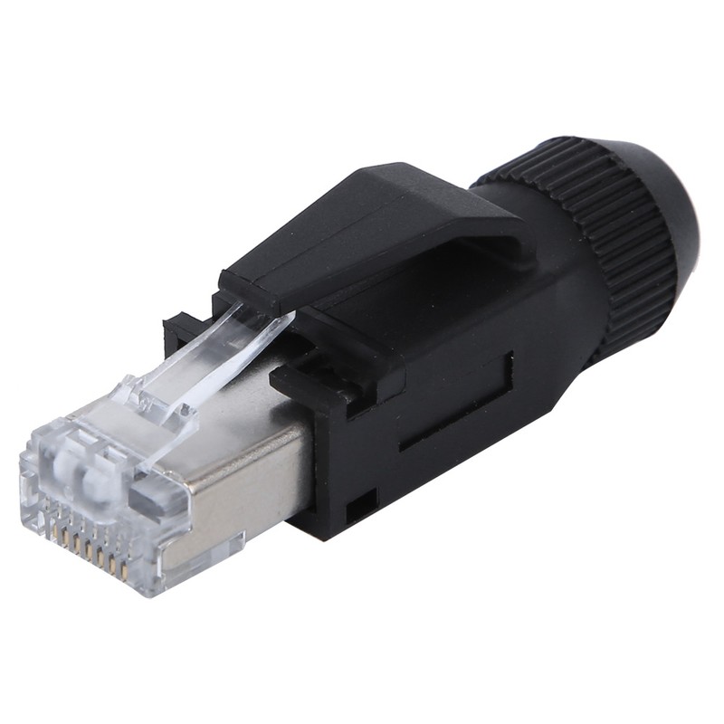 4PCs RJ45 2P07-RJ45 Network Cable Adapter Waterproof Connector for Eletrical