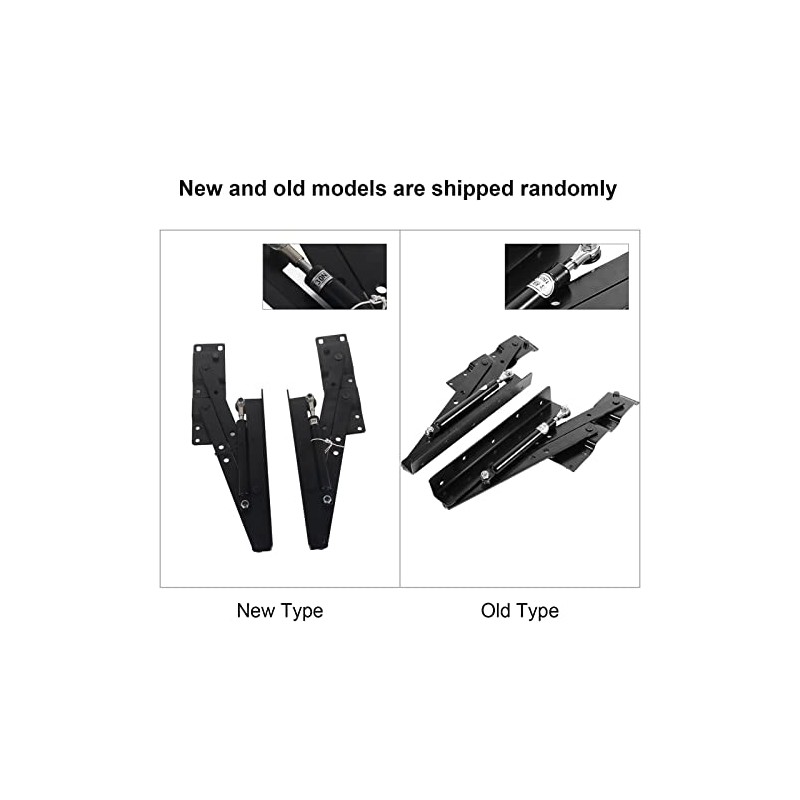 Oreilet Heavy Duty Lift Up Hydraulic Hinge, Adjustable Table Top