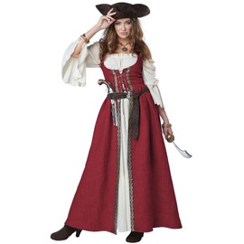 California Costumes womens Medieval Overdress/Adult, Burgundy, Small/Medium