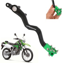 Power Parts Factory Rear Brake Pedal Folding Foot Lever CNC for Kawasaki KLX300R (2020-2024) KLX250/D-TRACKER (2001-2020) KLX300 (2021-2024) KLX300SM (2021-2024) | Replaces OEM Part 43001-0110