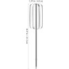Abaodam Repuestos para Batidora de Mano 2 Pcs Acero Inoxidable