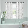 XTMYI Short Bathroom Curtains for Small Window,80% Blackout Watercolor Eucalyptus