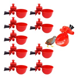 Mebix TRD 10pz Bebedero para Aves, Pollo, Gallina, Codorniz, Gallo, Colibrí