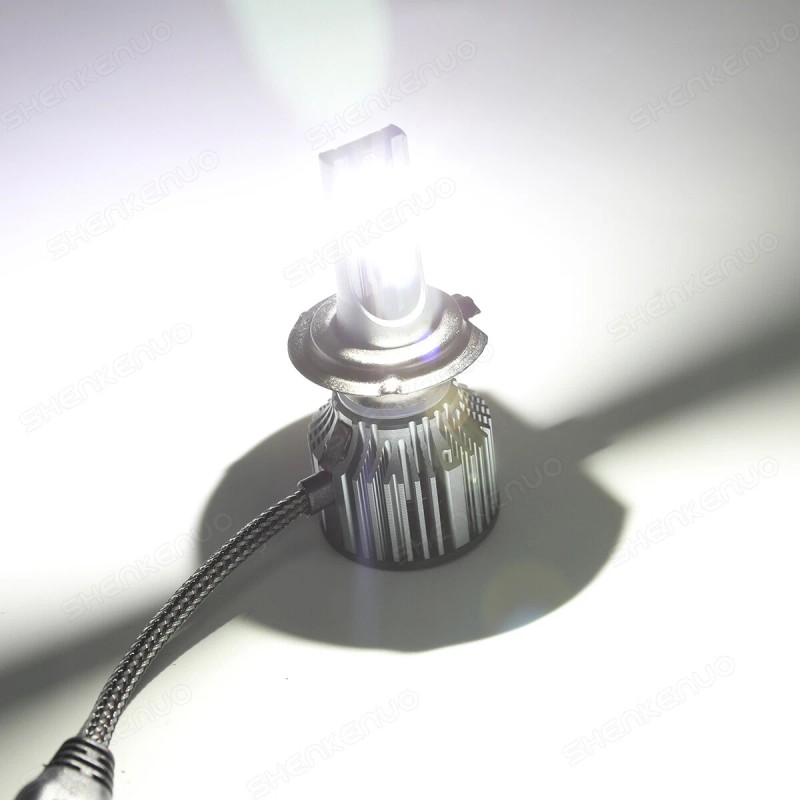 SHENKENUO Pair H7 LED Headlight Bulbs Kit High / Low