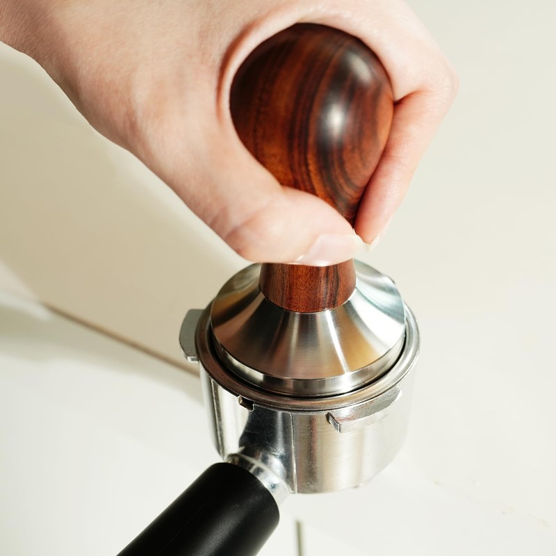 AMZCHEF Coffee Tamper 53 mm Espresso Tamper Stainless Steel Coffee