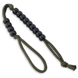 Coopers Bay Pace Count Beads/Army Ranger Beads/Distance Counter for Your Land Navigation Kit - Trail Hiking Beads Compass as Part of an Orienteering (OD Green)