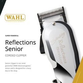 Wahl Professional Reflections Senior Clipper V9000 Motor Adjustable Taper Lever Metal Housing