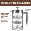 French Press Coffee Maker, Extra Large 61 oz (1.8L)
