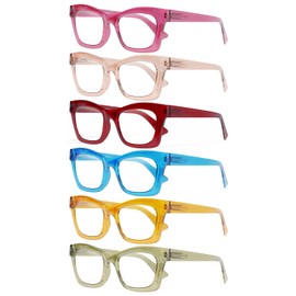 CCVOO Oprah Reading Glasses for Women, Blue Light Readers, Computer eye glasses, 3 Pack