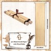 Epakh 1 Pack Blank Paper Scrolls Wrapped on Wood Rod