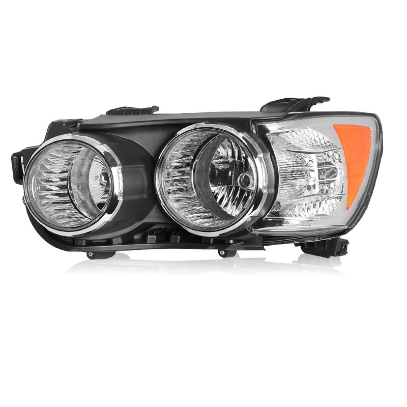 TUSDAR Fits For 2012-2016 Chevy Sonic Halogen Headlights Replacement Chrome