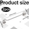 Pack of 2 storm hooks, storm hooks with eyelet, stainless