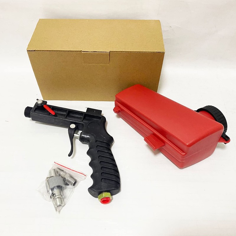Sandblaster Sand Blaster Gun Kit,Portable 90psi Gravity Sand Blasting Spray