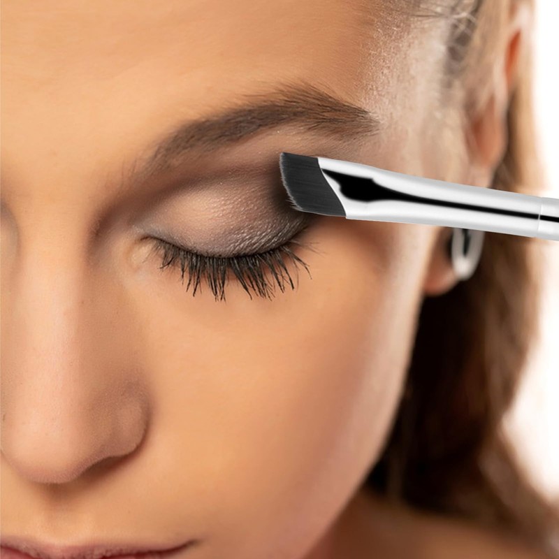5 Pcs Eyeliner Brushes Set, Upgraded Ultra-Thin Sickle & Slanted