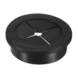 M METERXITY Rubber Grommets for Wiring 40mm Desk Grommet Double-Sided Flexible Cable Cord Grommet Desk Hole Cover for Cables/Wires Through Protection Cable Grommet [Black]