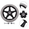 Healifty 6 Inch Solid Black Caster Wheel Replacement Parts for