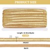 PH PandaHall 32.9 m Golden Sequin Ribbon Trim 13 mm