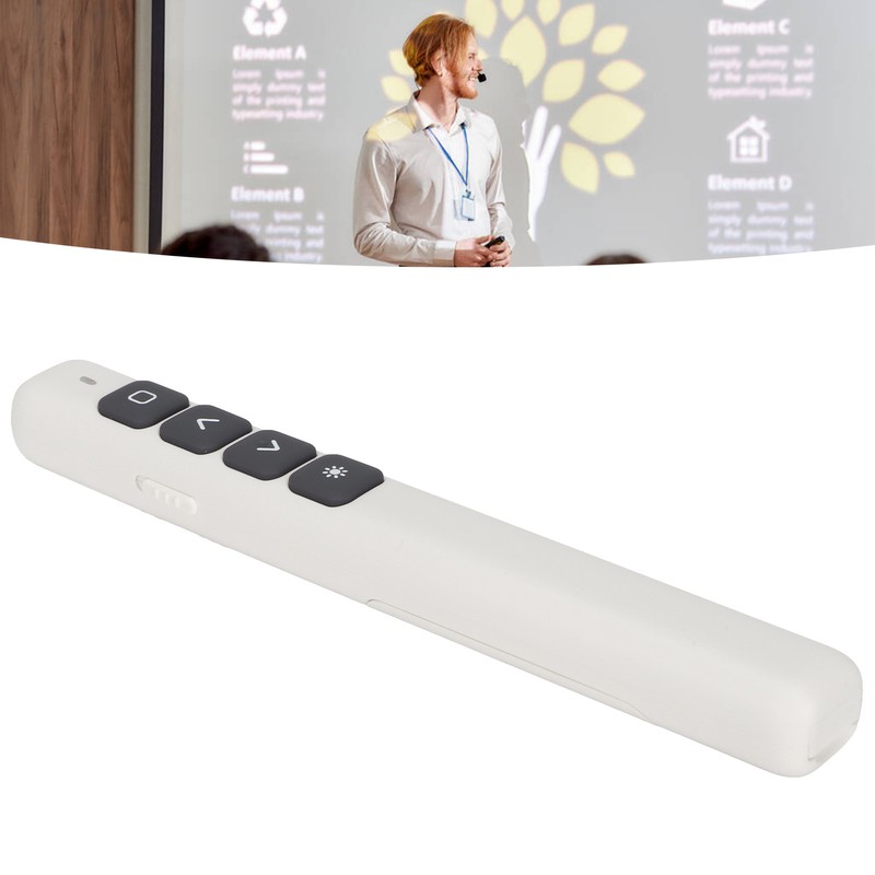 Presentation Clicker Integrated Magnetic Design Ergonomic Stable Remote Control Page