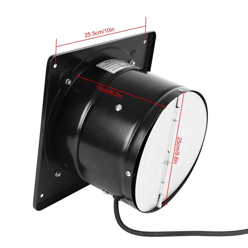 Fepinc Exhaust Fan with Plug, 10 inch 1088CFM Through-the-Wall Ventilation