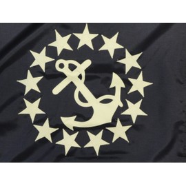 U.S. United States Yacht Ensign Indoor Outdoor Sewn Nylon Boat Flag Grommets 24" X 36"