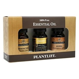 Plantlife Biblical Set 3-pack (Frankincense, Myrrh, Anoint) Aromatherapy Essential Oil Set - Straight From The Plant 100% Pure Therapeutic Grade - Made in California 10 ml