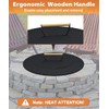 Ardier 20" Wooden-Handle Fire Pit Lid for Pits up to