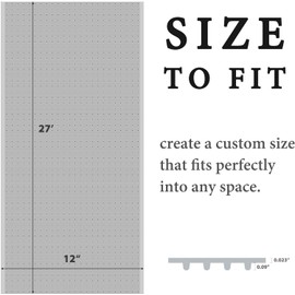 Carpet Protector Heavy Duty Clear Plastic Floor Mat Guard Protector Sheet Home Office Hallway Kitchen Runner Clear Vinyl (7FT Long X 27" Width)