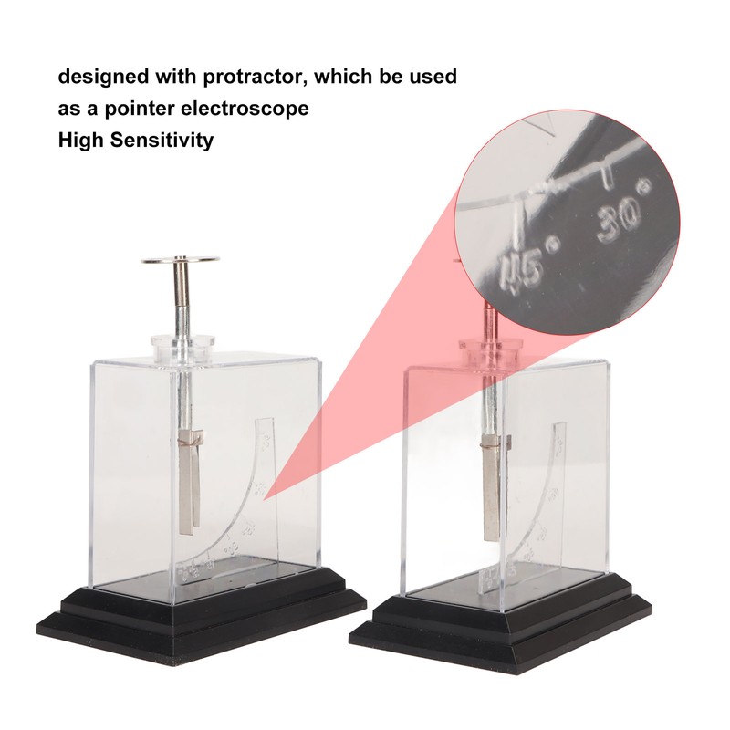 Foil Electroscope Compact Structure High Sensitity Precise Scale Physics Electrometer