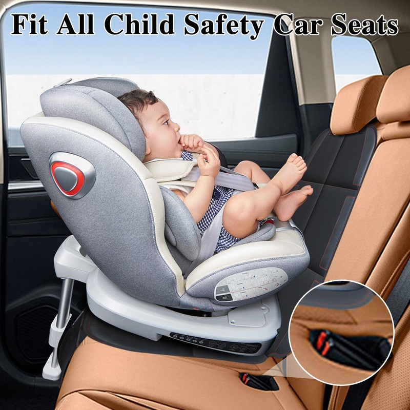 Gowhalle Car Seat Protector, Non-Slip Rubber Padded Backing Seat Protector
