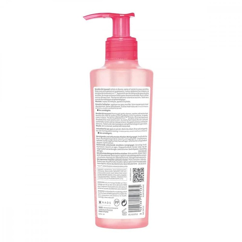 Bioderma Sensibio Micellar Cleansing and Makeup Removing Foaming Gel for