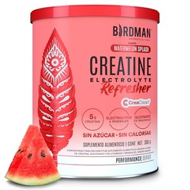 BIRDMAN Creatine Refresher | Creatina Monohidratada con Electrolitos y Magnesio | Sin Azúcar, Sin Calorías | Vitaminas | Sabor Sandía | 30 Porciones |