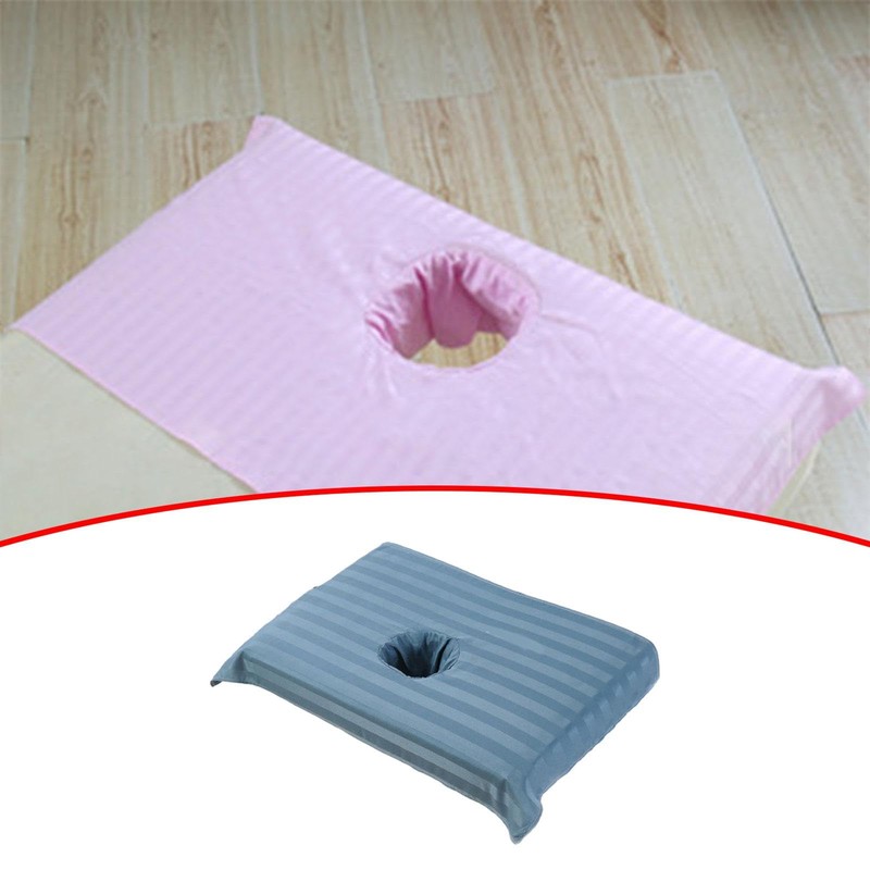 Perfeclan Cotton Massage Table Face Hole Towel, Massage Face Towel,