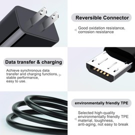 2 Pack 13.2Ft Charging Power Cable Cord for Arlo Pro and Arlo Pro 2, Arlo Q,Arlo GO Indoor Camera, Arlo Essential Spotlight, Essential 2nd Generation, Essential XL/XL 2nd Gen Camera Charger