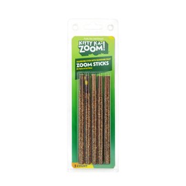 KITTY KA-ZOOM Zoom Sticks - Silvervine Sticks Covered in Silvervine Fruit | Dental Support Chew for Cats | High Potency Natural Chew Stick for Indoor Cats