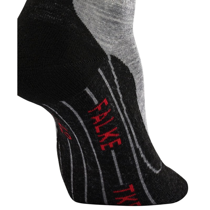 Falke TK5 Women's Hiking Socks, Short, Merino Wool Blend, grey,