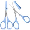 2 Pack Curved Craft Scissors Small Scissors Beauty Eyebrow Scissors