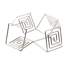 LALAFINA Elegant Wire Base Place Card Holders for Restaurant Wedding Decorations