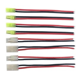 4Pairs Tamiya Mini Tamiya Plug Male Female Connector Adapter Cable 14awg 15cm for RC Car Lipo Battery Airsoft Guns Charger