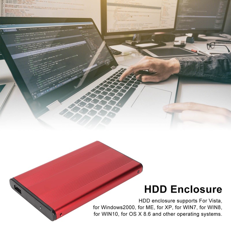 HDD Enclosure 2.5in 5Gbps 2TB Capacity Anti Static Hard Drive