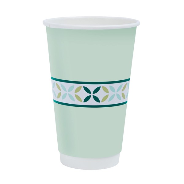 Highmark 42% Recycled Insulated Hot Cups, 16 Oz., White, Pack Of 50, AIR16