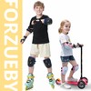 Forzueby Youth/Kids Protective Gear Sets Adjustable Knee Pads and Elbow