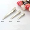 MAHAVIMOKSA Wholesale 100pcs 60mm/2.36" Silver Single Prong Metal Alligator Clip