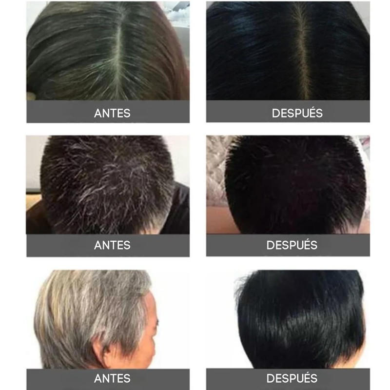 1pza - Shampoo Tinte Instantáneo Orgánico Natural Cubre Canas Cambia