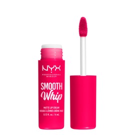 NYX PROFESSIONAL MAKEUP Smooth Whip Matte Lip Cream, Long Lasting, Moisturizing, Vegan Liquid Lipstick - Pillow Fight (Hot Fuschia)