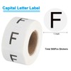 PATIKIL Letter F Inventory Labels, 1 Inch Capital Letter Stickers