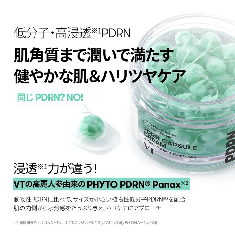VTCOSMETICS Lead S PDRN+ Capsule Cream, 100% Moisture Cream, Concentrated