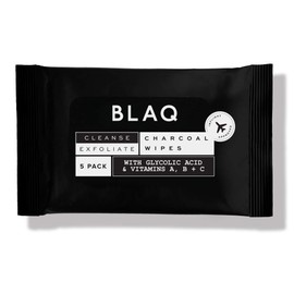 BLAQ Blaq Cleanse & Exfoliate Charcoal Wipes, 5 Pack